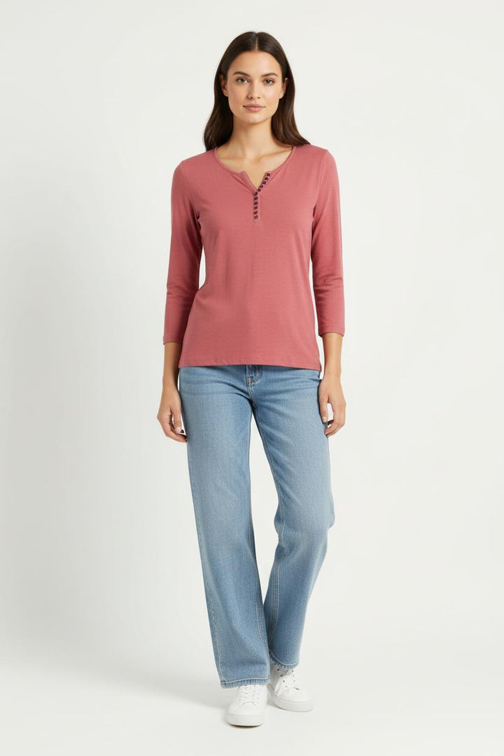 Tee-shirt Rouge - Taille XL/42 de la marque Caroll | PARAD96882 - Vendu par Paradigme - Image 1