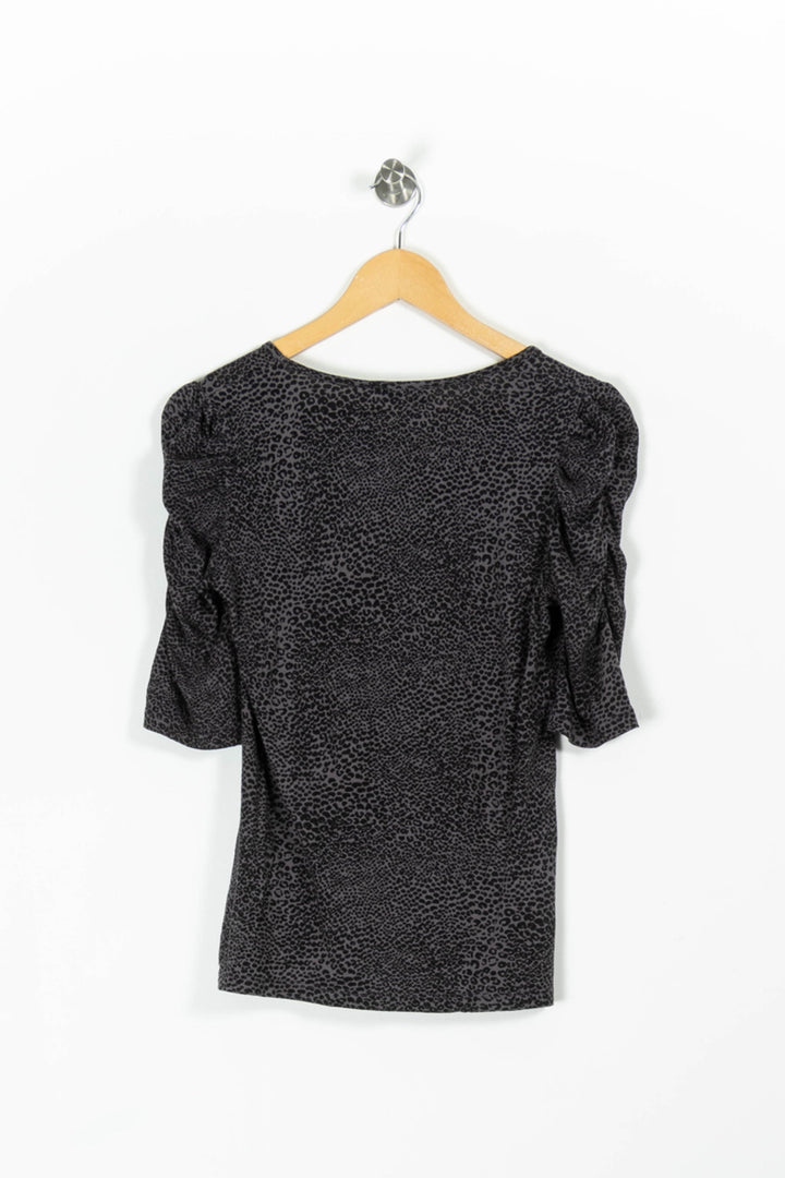 Blouse Noire - Taille L/40 de la marque Caroll | PARAD96886 - Vendu par Paradigme - Image 4