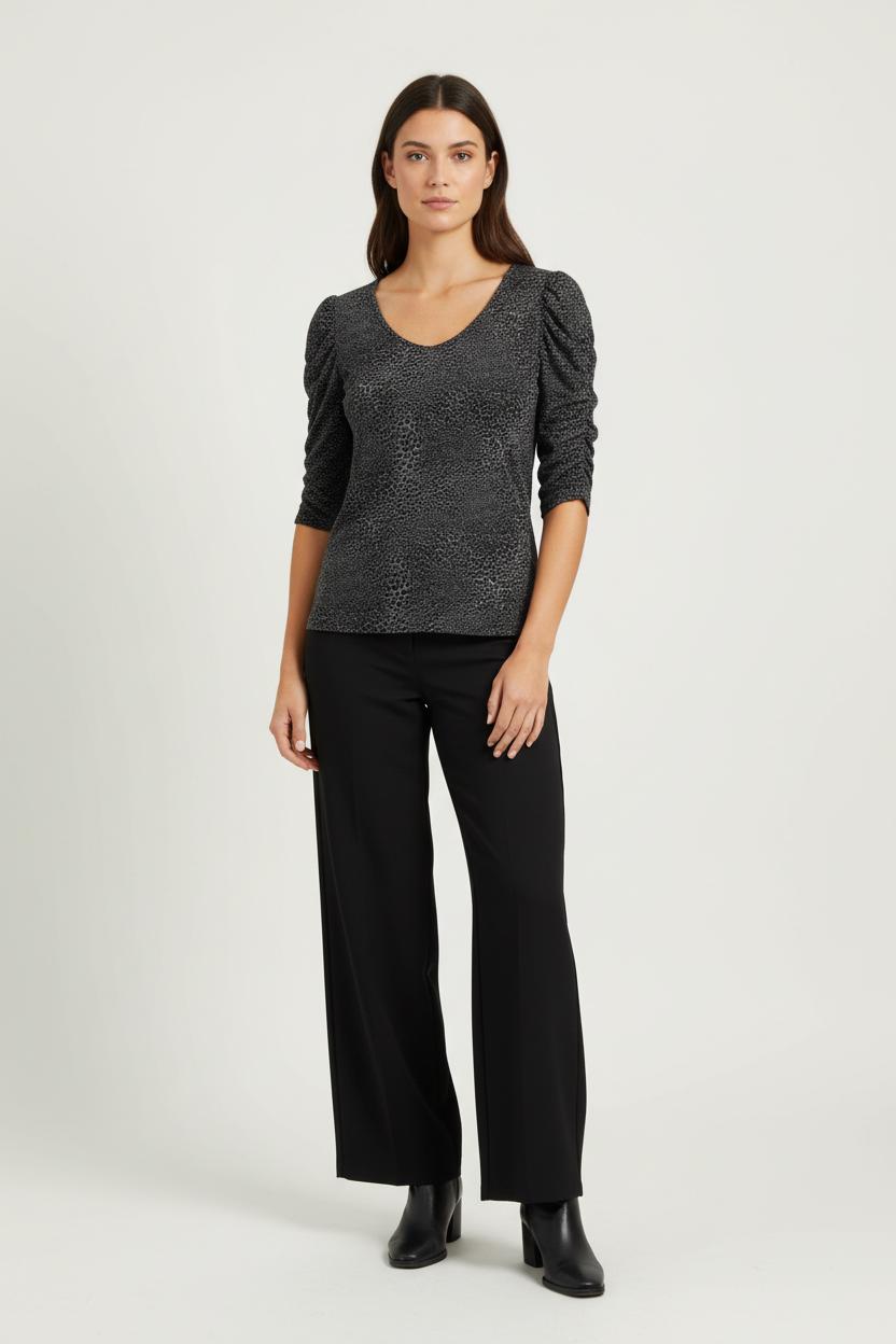 Blouse Noire - Taille L/40 de la marque Caroll | PARAD96886 - Vendu par Paradigme - Image 1