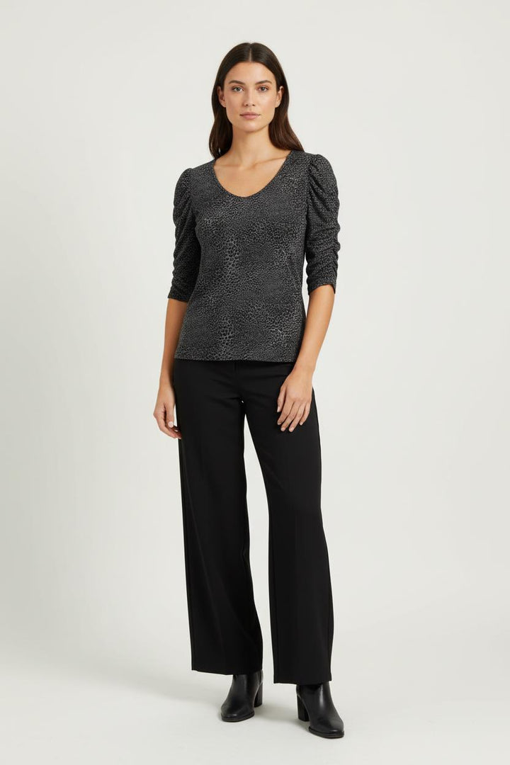 Blouse Noire - Taille L/40 de la marque Caroll | PARAD96886 - Vendu par Paradigme - Image 1