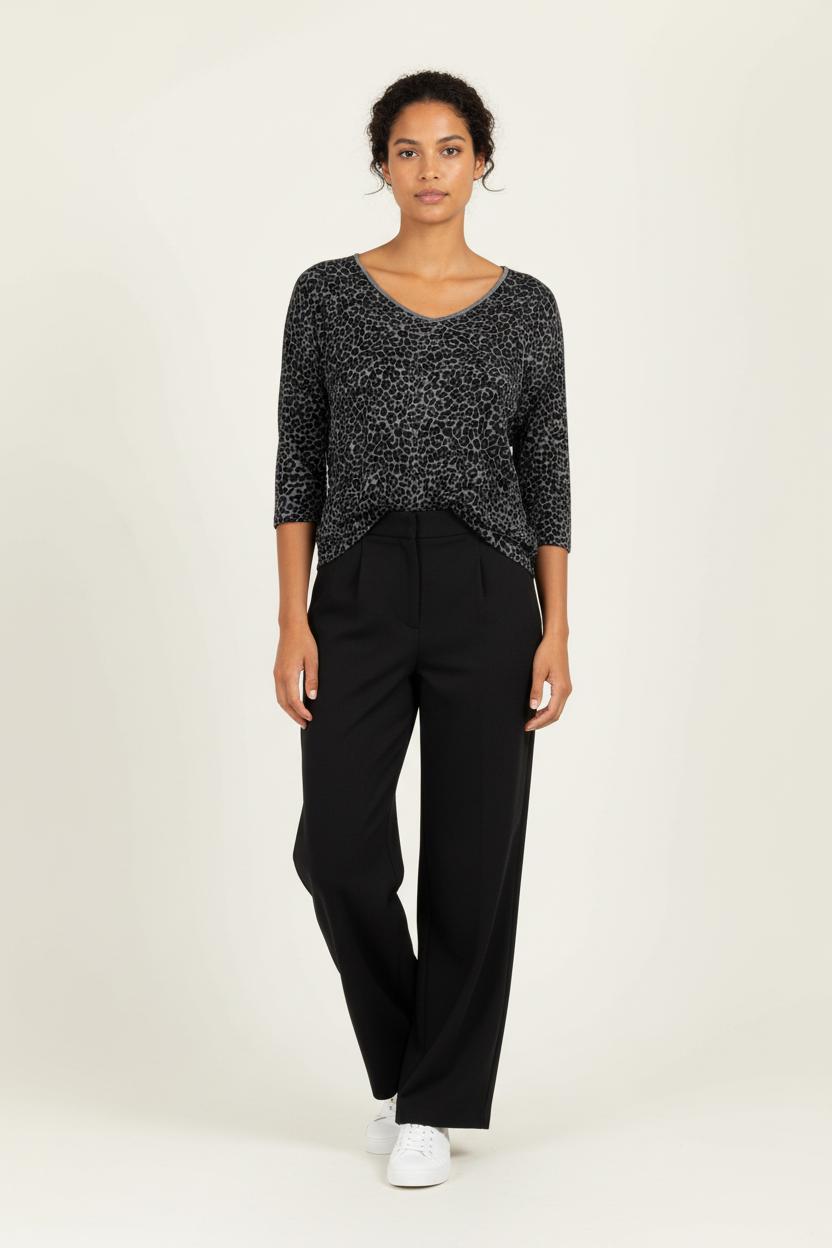 Tee-shirt Noir et Gris - Taille S/36 de la marque Caroll | PARAD96889 - Vendu par Paradigme - Image 1