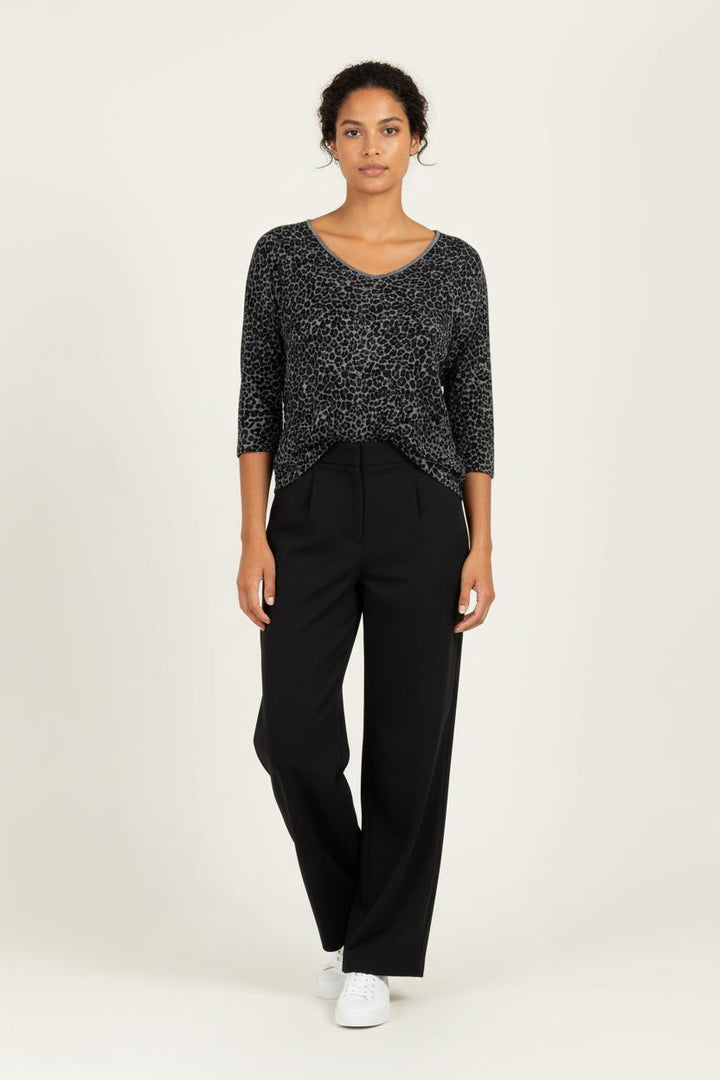 Tee-shirt Noir et Gris - Taille S/36 de la marque Caroll | PARAD96889 - Vendu par Paradigme - Image 1