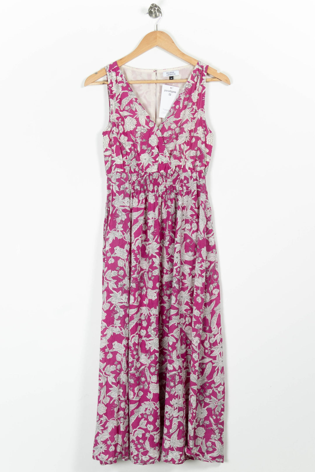 Robe Midi Rose et Blanche - Taille S/36 de la marque Galeries Lafayette | PARAD96892 - Vendu par Paradigme - Image 2