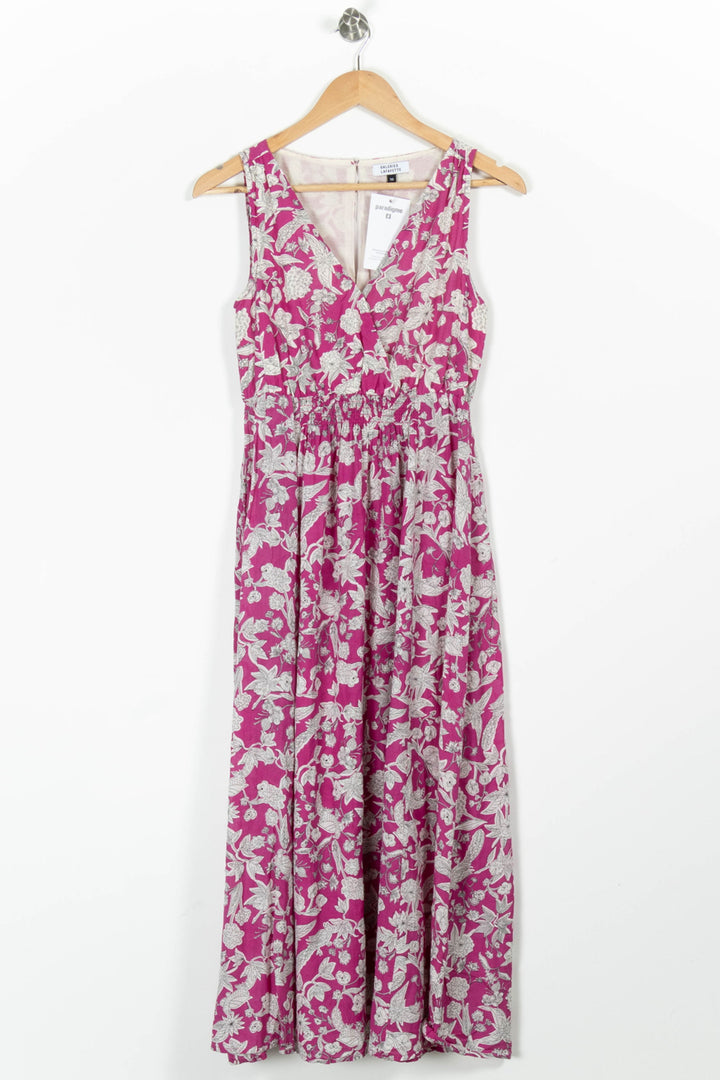 Robe Midi Rose et Blanche - Taille S/36 de la marque Galeries Lafayette | PARAD96892 - Vendu par Paradigme - Image 2