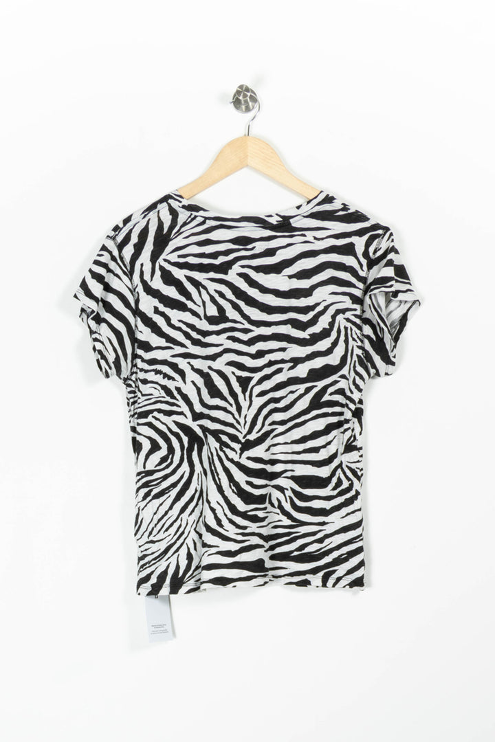 Tee-shirt Blanc et Noir - Taille S/36 de la marque ba&sh | PARAD96902 - Vendu par Paradigme - Image 4
