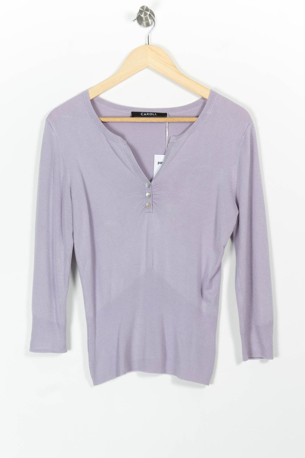 Pull Violet - Taille XL/42 de la marque Caroll | PARAD96906 - Vendu par Paradigme - Image 2