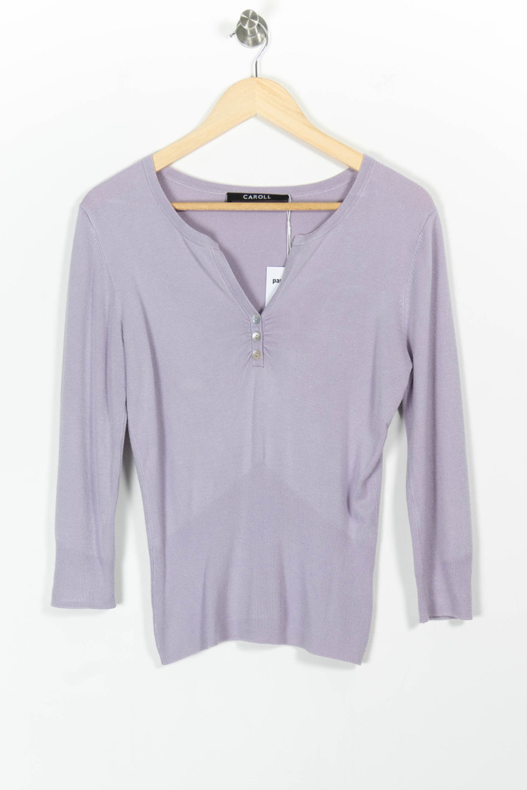 Pull Violet - Taille XL/42 de la marque Caroll | PARAD96906 - Vendu par Paradigme - Image 2