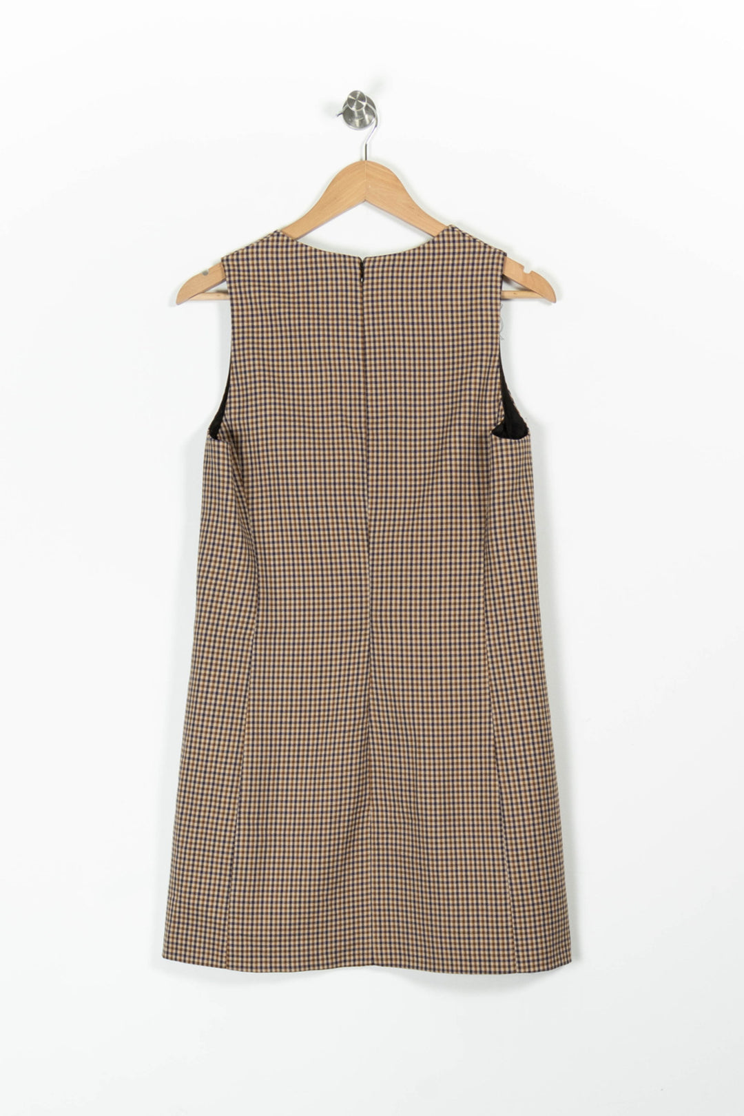 Robe Chasuble Marron et Noir - Taille M/38 de la marque Claudie Pierlot | PARAD96913 - Vendu par Paradigme - Image 4