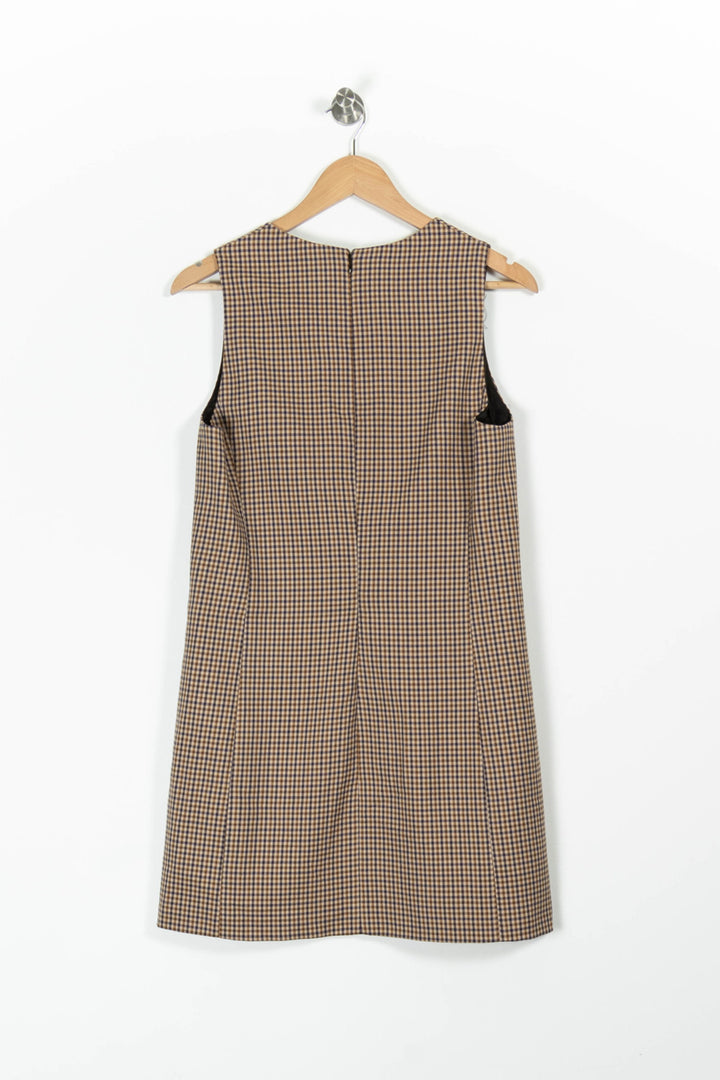 Robe Chasuble Marron et Noir - Taille M/38 de la marque Claudie Pierlot | PARAD96913 - Vendu par Paradigme - Image 4
