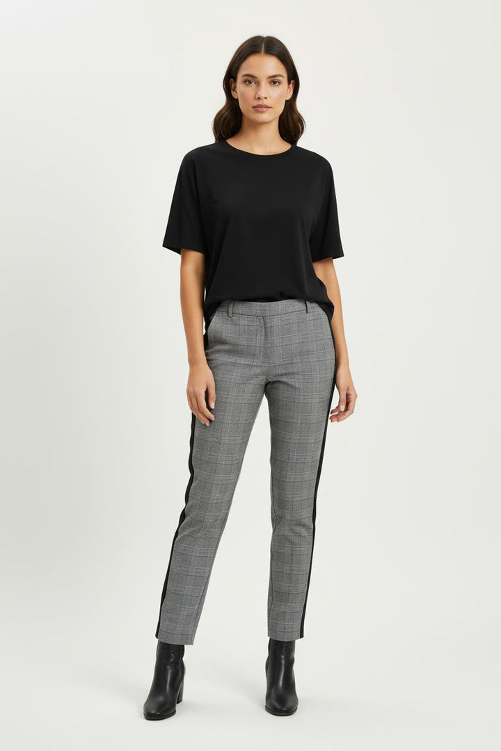 Pantalon Gris et Noir - Taille L/40 de la marque Caroll | PARAD96915 - Vendu par Paradigme - Image 1