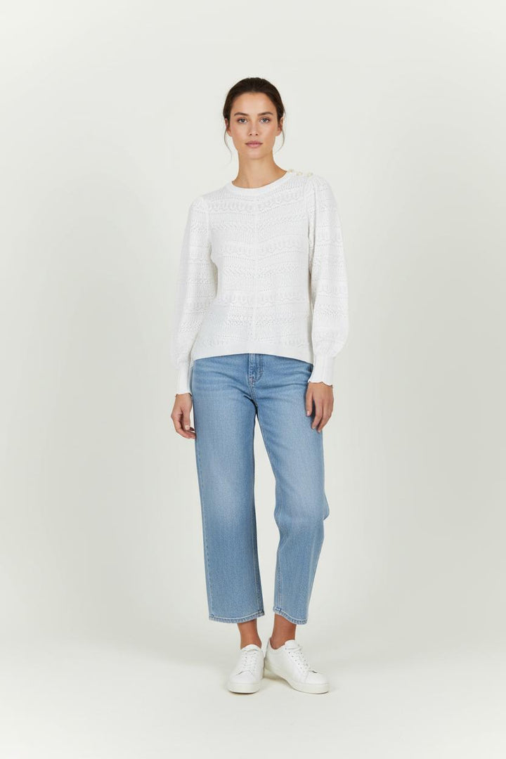 Pull Blanc - Taille S/36 de la marque Sézane | PARAD96918 - Vendu par Paradigme - Image 1