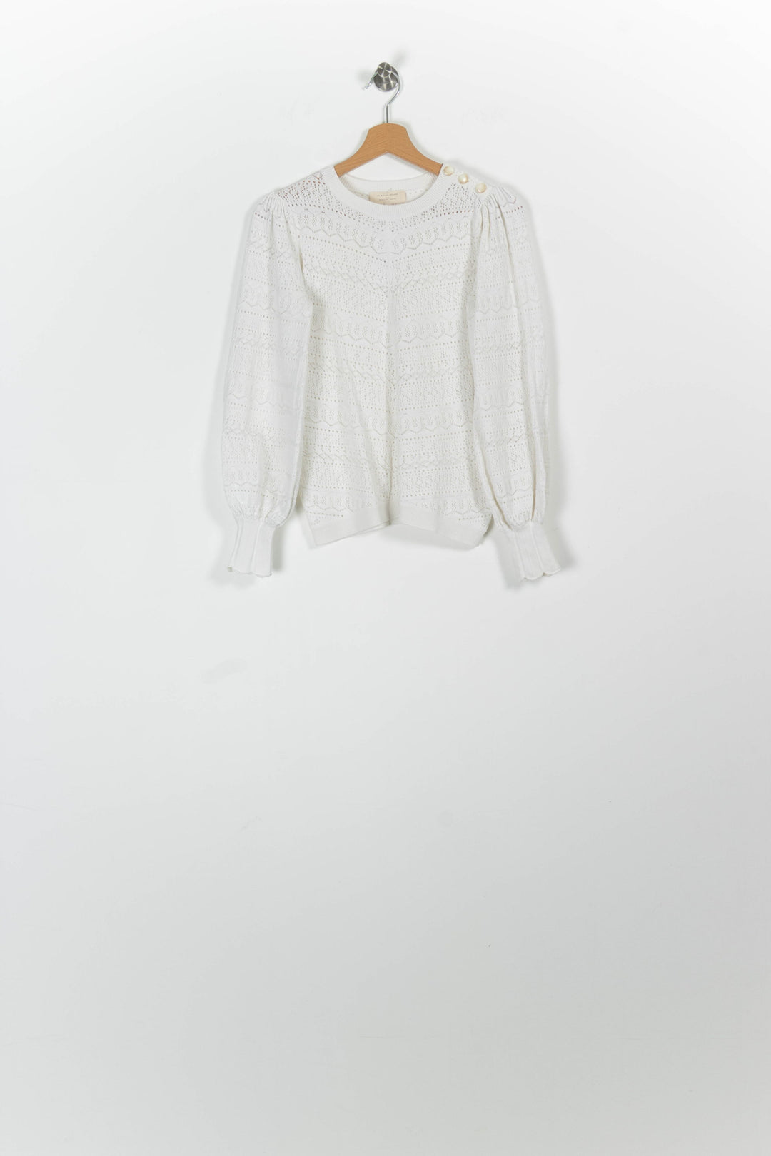 Pull Blanc - Taille S/36 de la marque Sézane | PARAD96918 - Vendu par Paradigme - Image 2