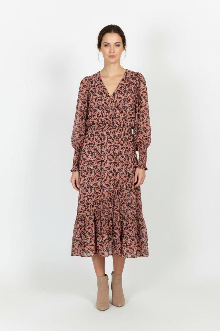 Robe Longue Rose et Noir - Taille S/36 de la marque Suncoo | PARAD96919 - Vendu par Paradigme - Image 1
