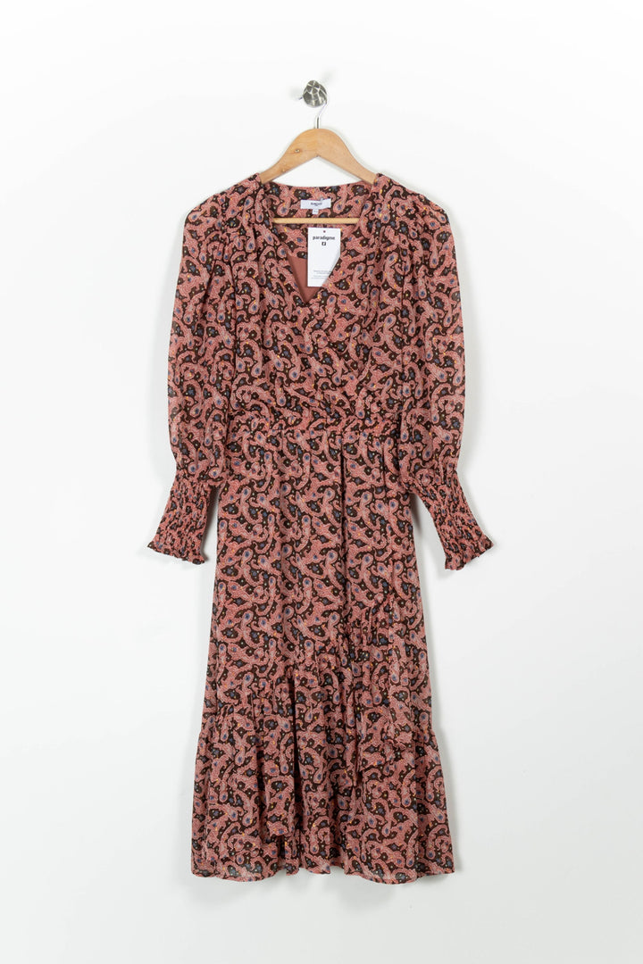 Robe Longue Rose et Noir - Taille S/36 de la marque Suncoo | PARAD96919 - Vendu par Paradigme - Image 2