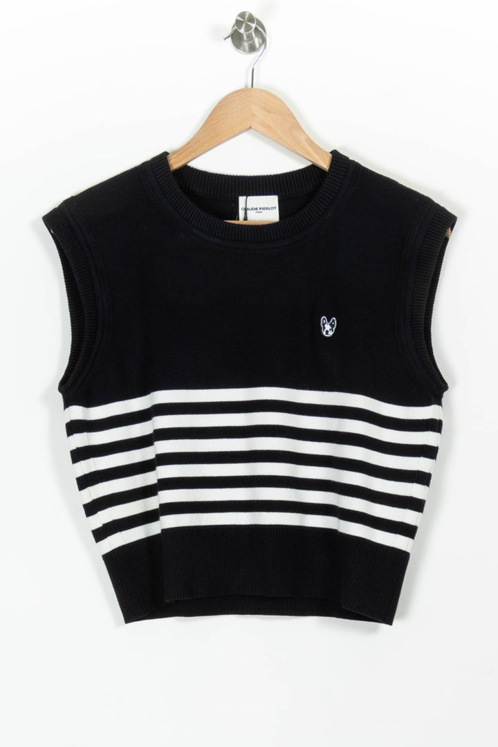 Débardeur Bleu et Blanc - Taille S/36 de la marque Claudie Pierlot | PARAD96929 - Vendu par Paradigme - Image 2