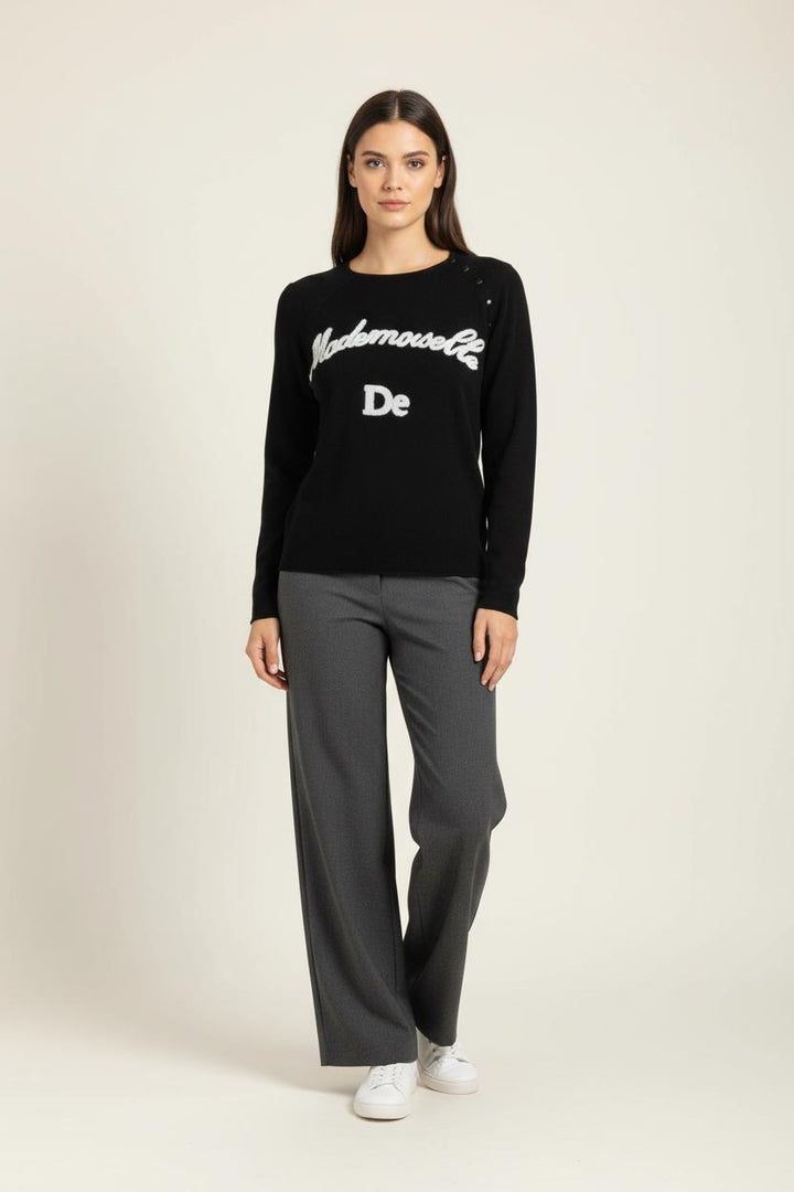 Pull Noir et Blanc - Taille XS/34 de la marque Kookai | PARAD96932 - Vendu par Paradigme - Image 1