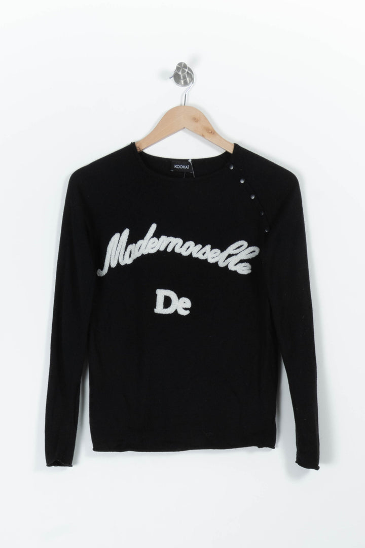 Pull Noir et Blanc - Taille XS/34 de la marque Kookai | PARAD96932 - Vendu par Paradigme - Image 2