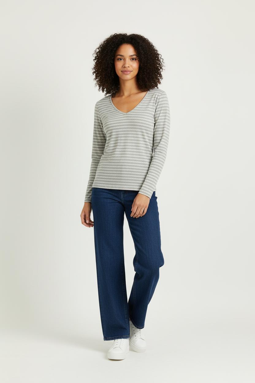 Pull Gris et Blanc - Taille M/38 de la marque Weill | PARAD96938 - Vendu par Paradigme - Image 1