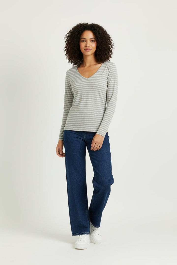 Pull Gris et Blanc - Taille M/38 de la marque Weill | PARAD96938 - Vendu par Paradigme - Image 1