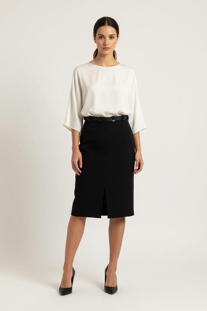 Jupe Crayon Noire - Taille XS/34 de la marque Paul & Joe | PARAD96940 - Vendu par Paradigme - Image 1