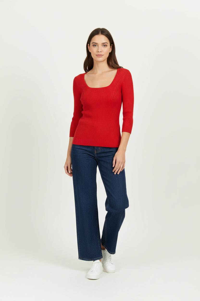Pull Rouge - Taille M/38 de la marque ZAPA | PARAD96945 - Vendu par Paradigme - Image 1