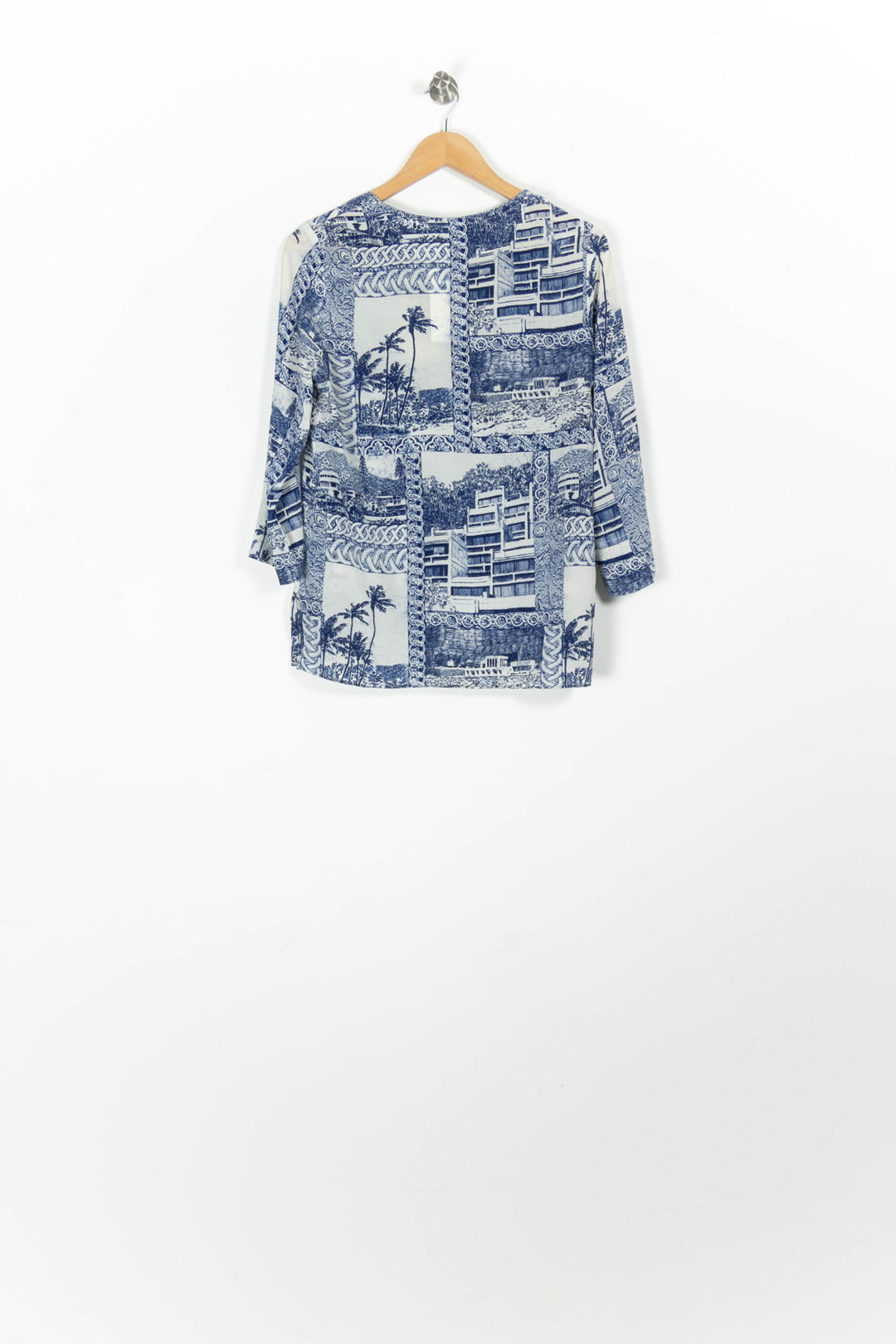 Blouse Bleu et Blanc - Taille M/38 de la marque Claudie Pierlot | PARAD96947 - Vendu par Paradigme - Image 4