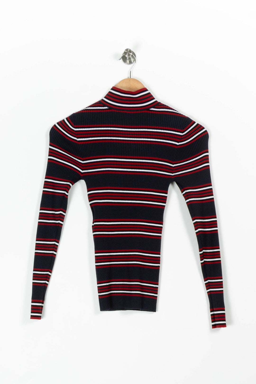 Pull Rayé Noir Rouge et Blanc - Taille S/36 de la marque Kookai | PARAD96951 - Vendu par Paradigme - Image 4