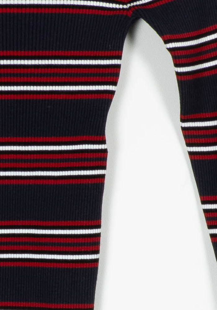 Pull Rayé Noir Rouge et Blanc - Taille S/36 de la marque Kookai | PARAD96951 - Vendu par Paradigme - Image 3