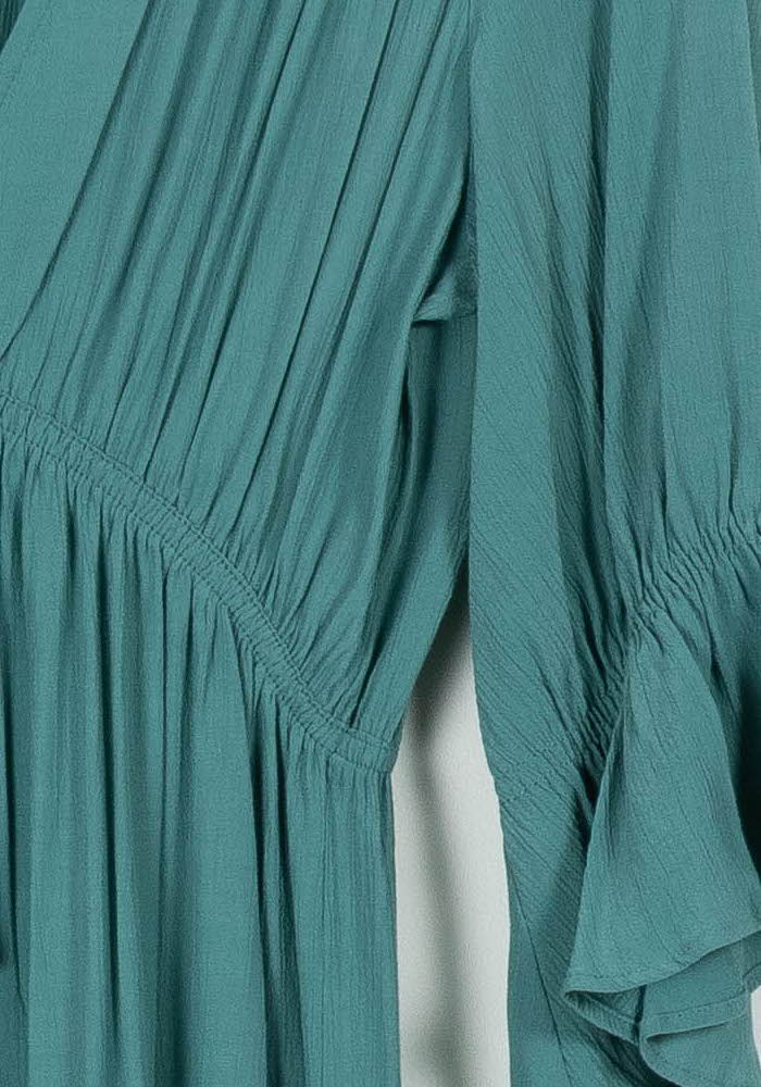 Robe Longue Verte - Taille M/38 de la marque ba&sh | PARAD96964 - Vendu par Paradigme - Image 3