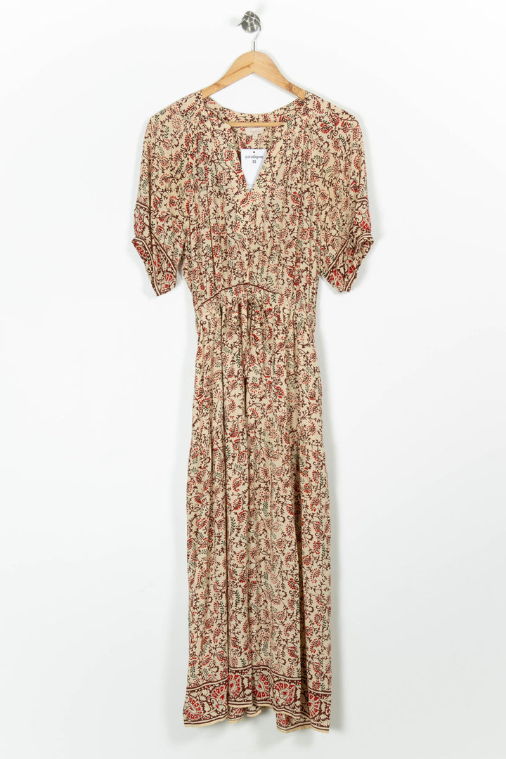 Robe Longue Beige et Rouge - Taille M/38 de la marque Pablo | PARAD96966 - Vendu par Paradigme - Image 2