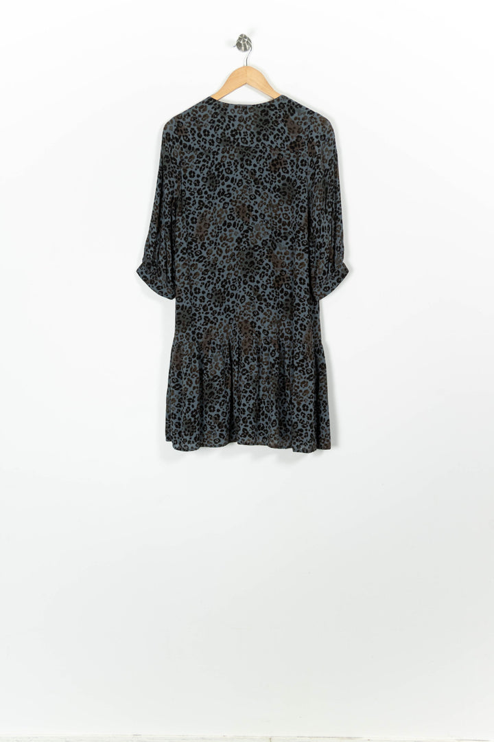 Robe Midi Noire et Bleue - Taille S/36 de la marque IKKS | PARAD96969 - Vendu par Paradigme - Image 4