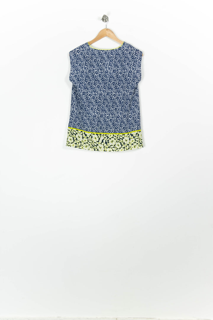 Blouse Sans Manches Bleu et Jaune - Taille S/36 de la marque Maison 123 | PARAD96970 - Vendu par Paradigme - Image 4