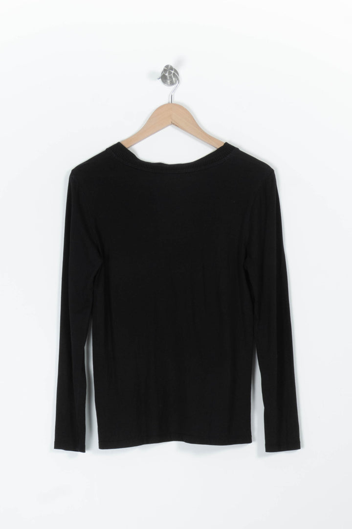 Tee-shirt noir - Taille S/36 de la marque La Fée Maraboutée | PARAD96971 - Vendu par Paradigme - Image 4