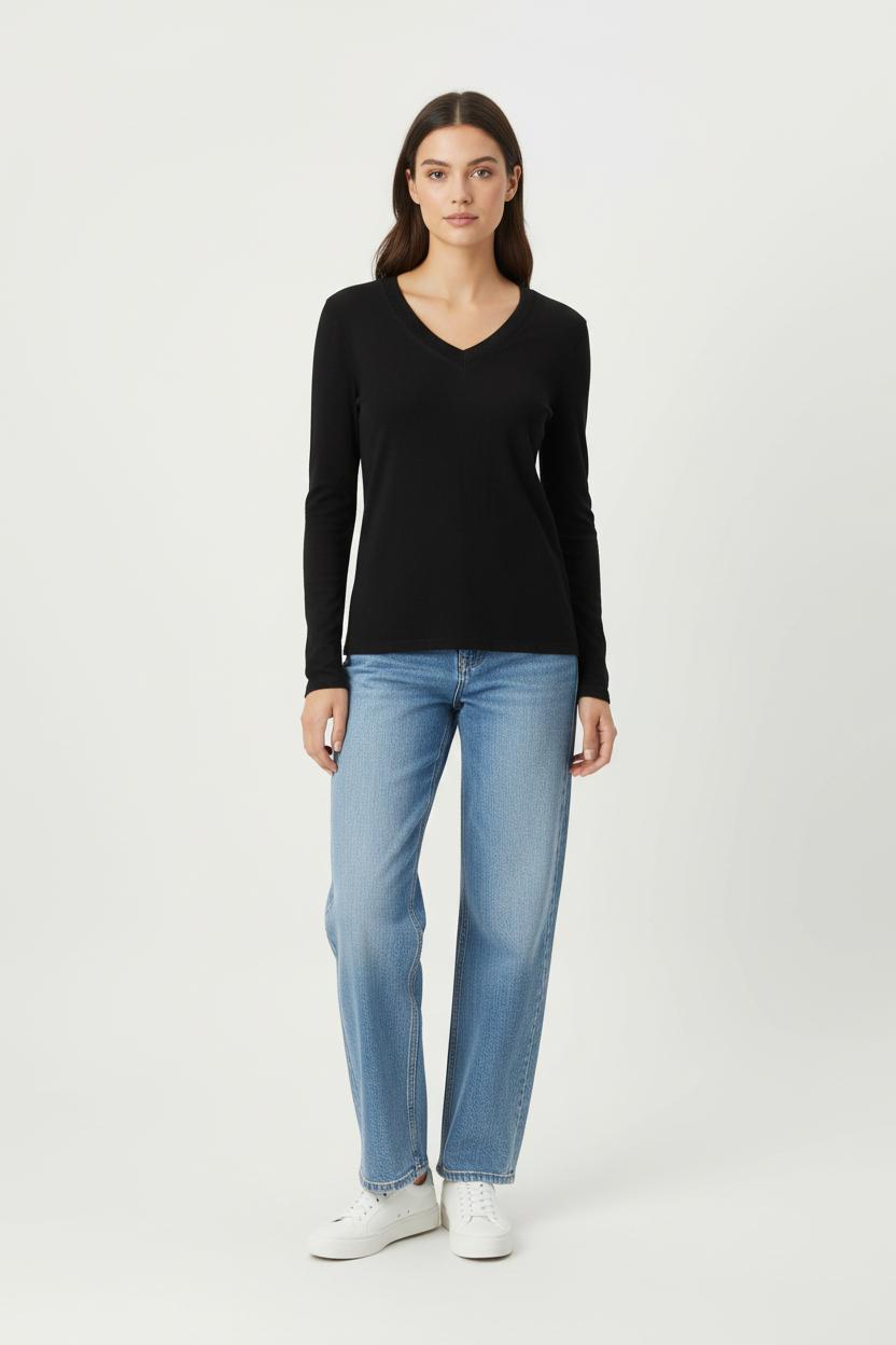 Tee-shirt noir - Taille S/36 de la marque La Fée Maraboutée | PARAD96971 - Vendu par Paradigme - Image 1