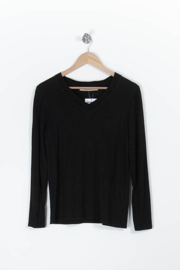 Tee-shirt noir - Taille S/36 de la marque La Fée Maraboutée | PARAD96971 - Vendu par Paradigme - Image 2