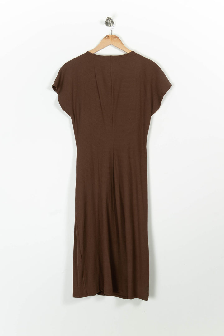 Robe Midi Marron - Taille XL/42 de la marque Rouje | PARAD96983 - Vendu par Paradigme - Image 4