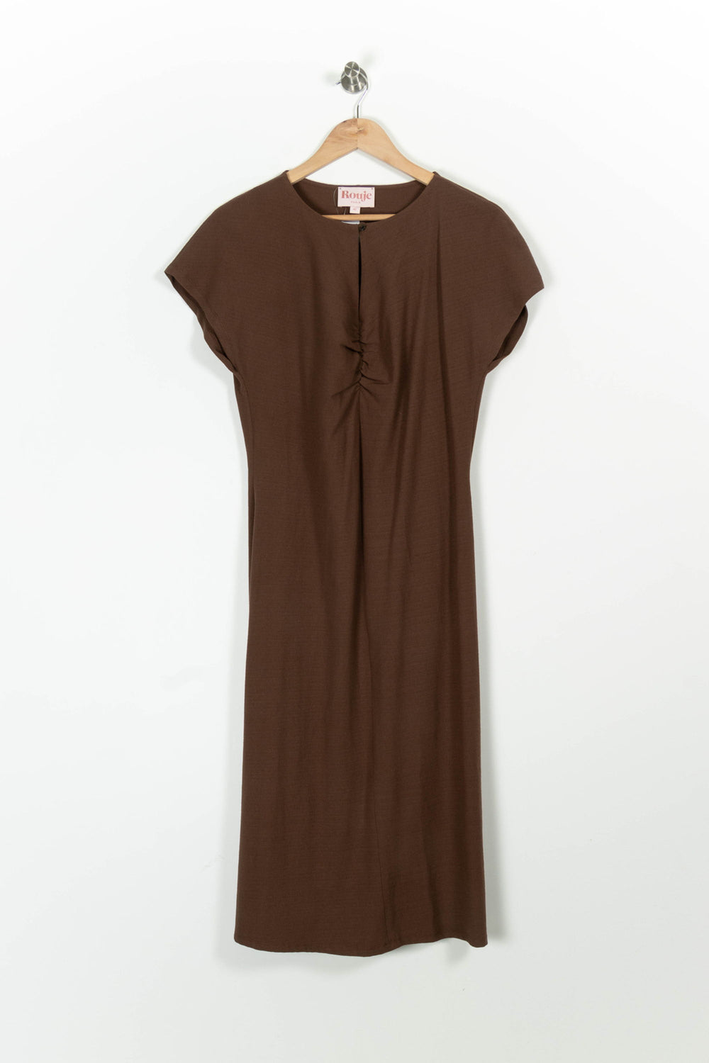 Robe Midi Marron - Taille XL/42 de la marque Rouje | PARAD96983 - Vendu par Paradigme - Image 2