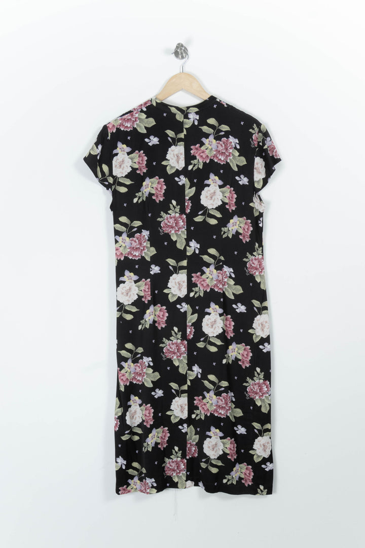 Robe Fleurie Noire - Taille XXL/44 de la marque Rouje | PARAD96985 - Vendu par Paradigme - Image 4