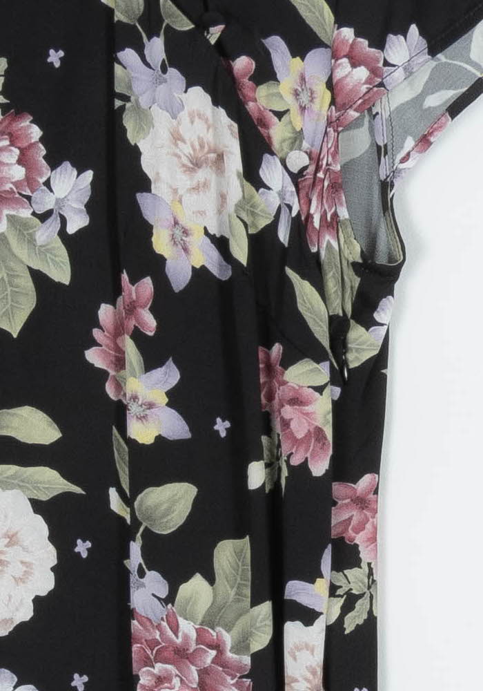 Robe Fleurie Noire - Taille XXL/44 de la marque Rouje | PARAD96985 - Vendu par Paradigme - Image 3