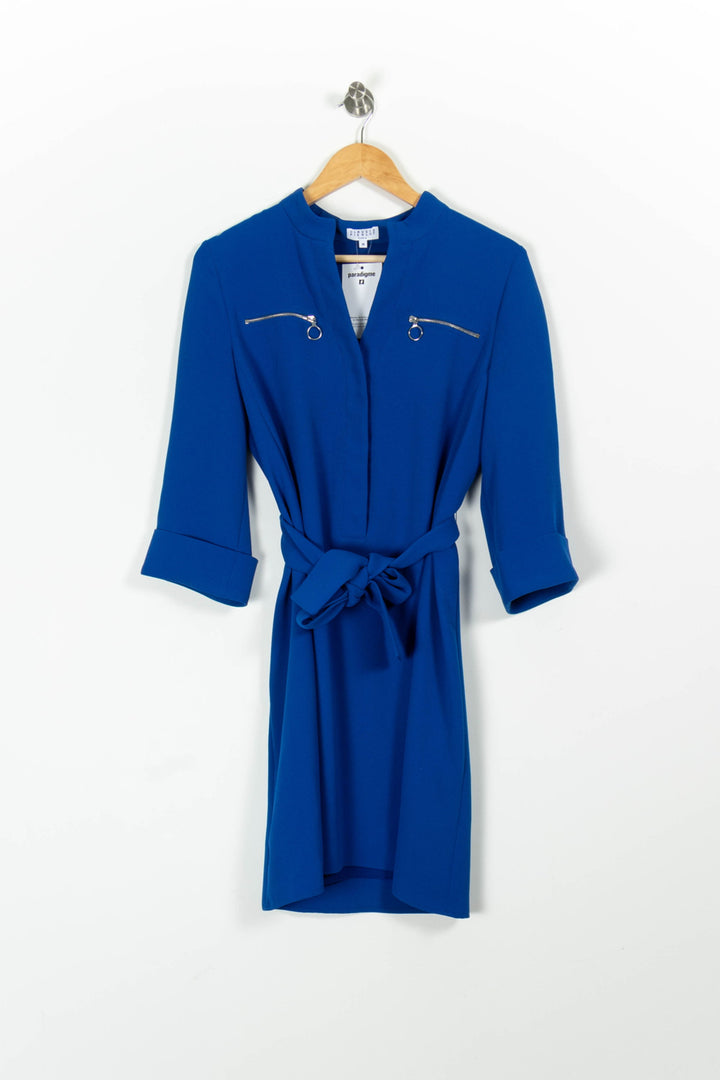 Robe Chemise Bleue - Taille M/38 de la marque Claudie Pierlot | PARAD96991 - Vendu par Paradigme - Image 2