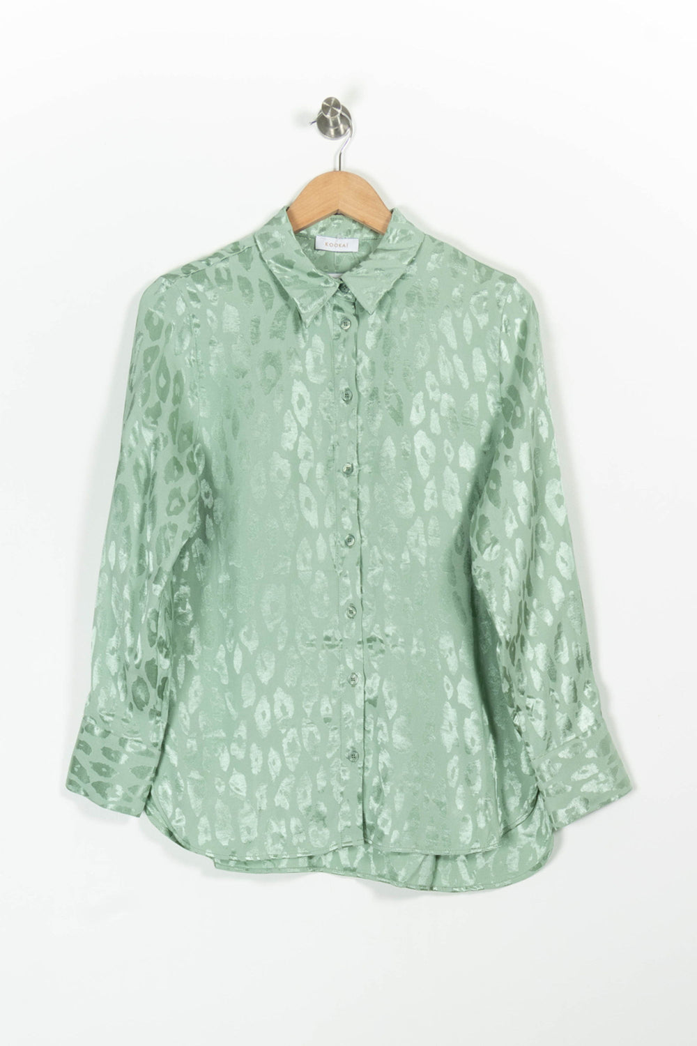 Chemise Verte - Taille L/40 de la marque Kookai | PARAD96993 - Vendu par Paradigme - Image 2