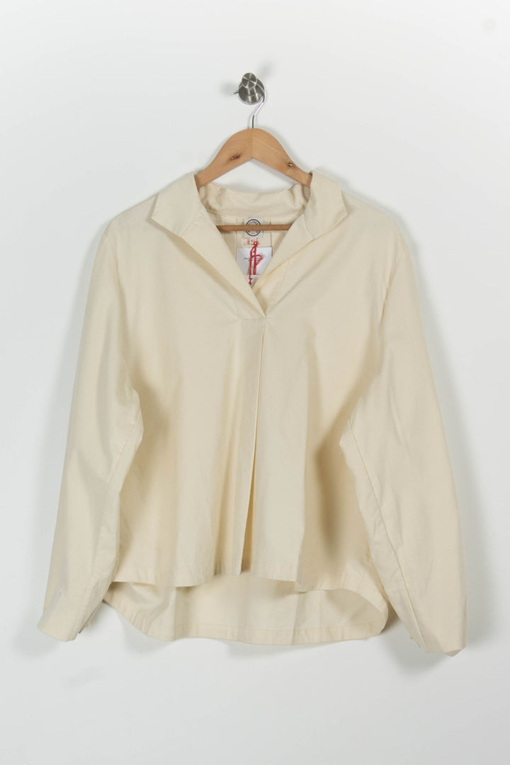 Blouse Beige - Taille XL/42 de la marque Ines de la Fressange Paris | PARAD96997 - Vendu par Paradigme - Image 2