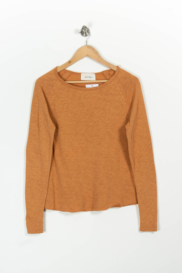 Sweatshirt Orange - Taille S/36 de la marque American Vintage | PARAD96999 - Vendu par Paradigme - Image 2