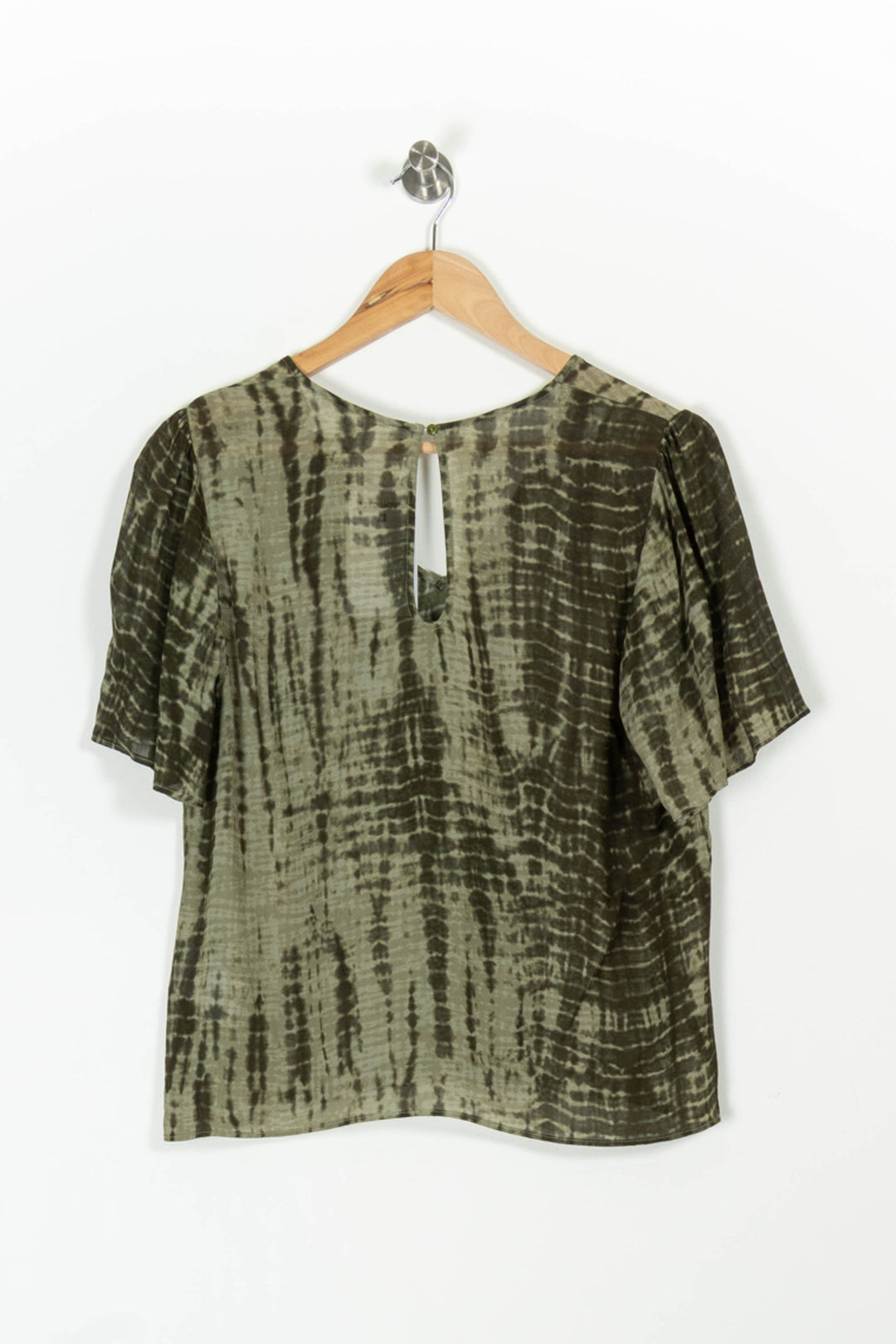Blouse Verte et Noire - Taille M/38 de la marque Sud express | PARAD97001 - Vendu par Paradigme - Image 4