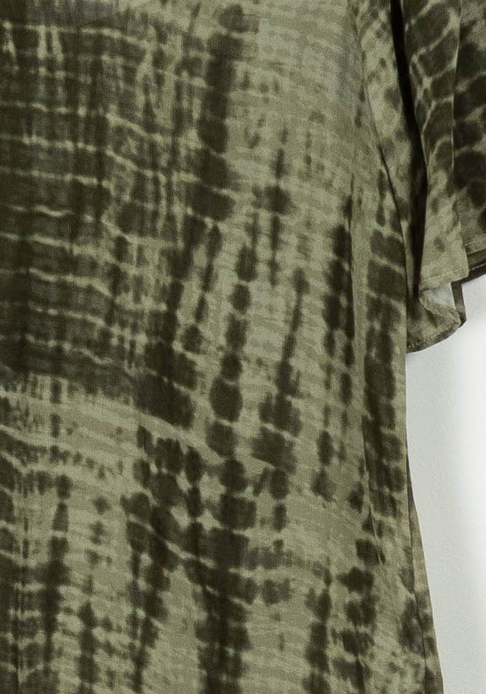 Blouse Verte et Noire - Taille M/38 de la marque Sud express | PARAD97001 - Vendu par Paradigme - Image 3