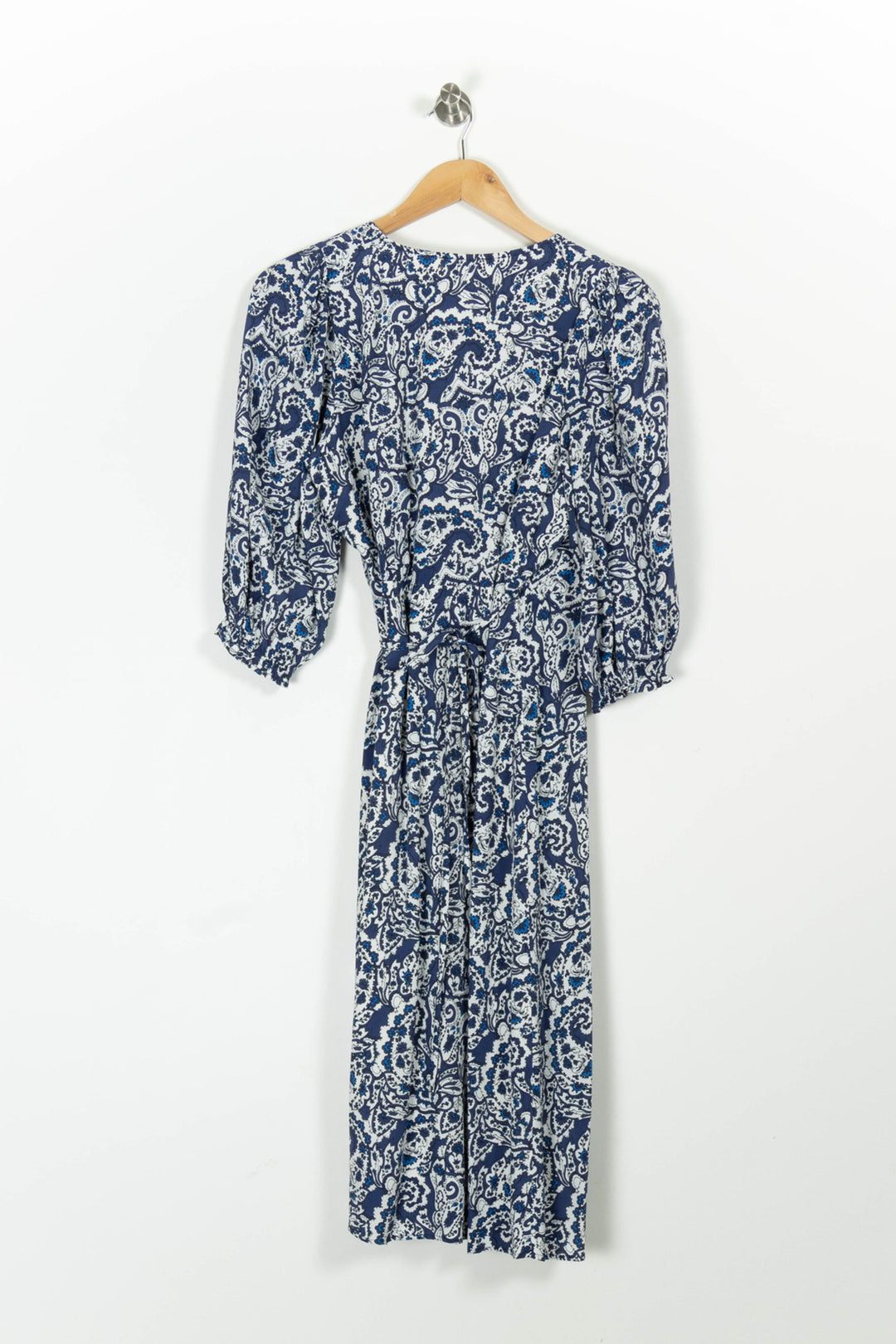 Robe Portefeuille Bleu et Blanc - Taille M/38 de la marque Caroll | PARAD97002 - Vendu par Paradigme - Image 4