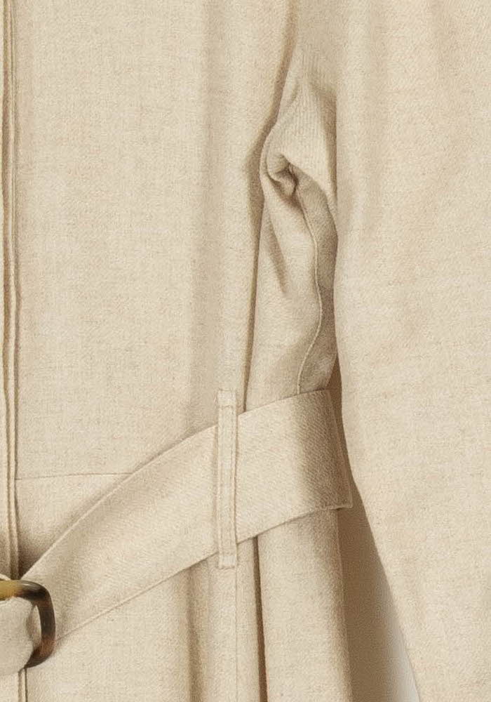 Robe Chemise Midi Beige - Taille M/38 de la marque Sézane | PARAD97004 - Vendu par Paradigme - Image 3