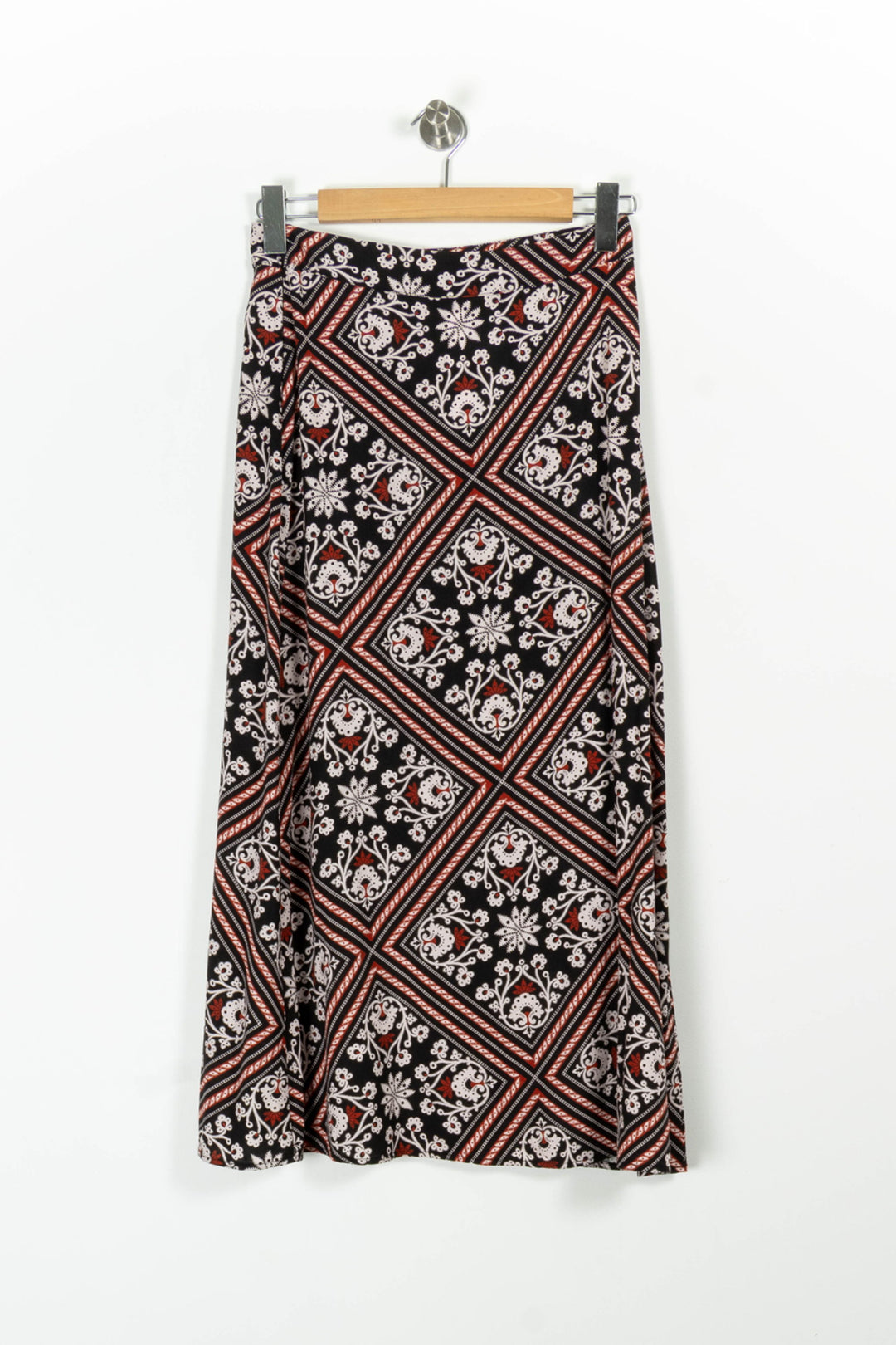Jupe Longue Noire et Rouge - Taille S/36 de la marque La Fée Maraboutée | PARAD97007 - Vendu par Paradigme - Image 4