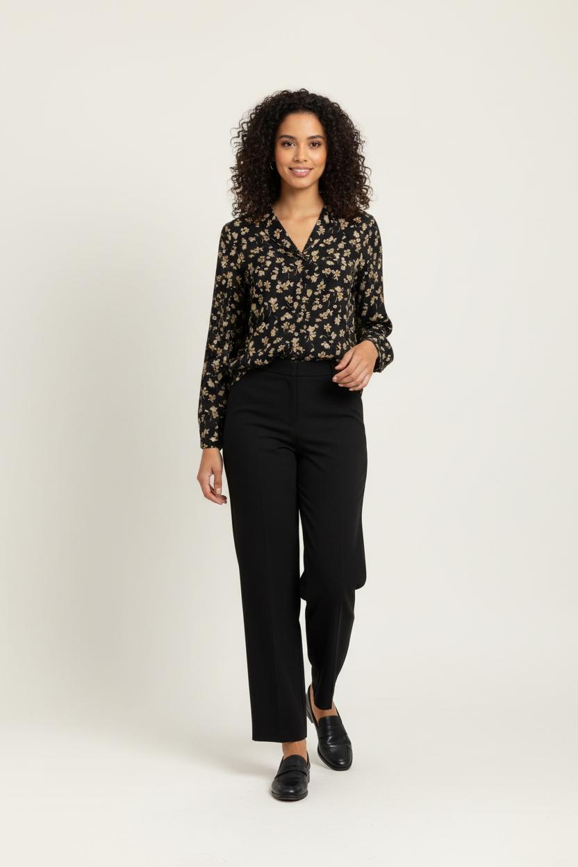 Blouse Noire et Beige - Taille XS/34 de la marque I.Code | PARAD97009 - Vendu par Paradigme - Image 1