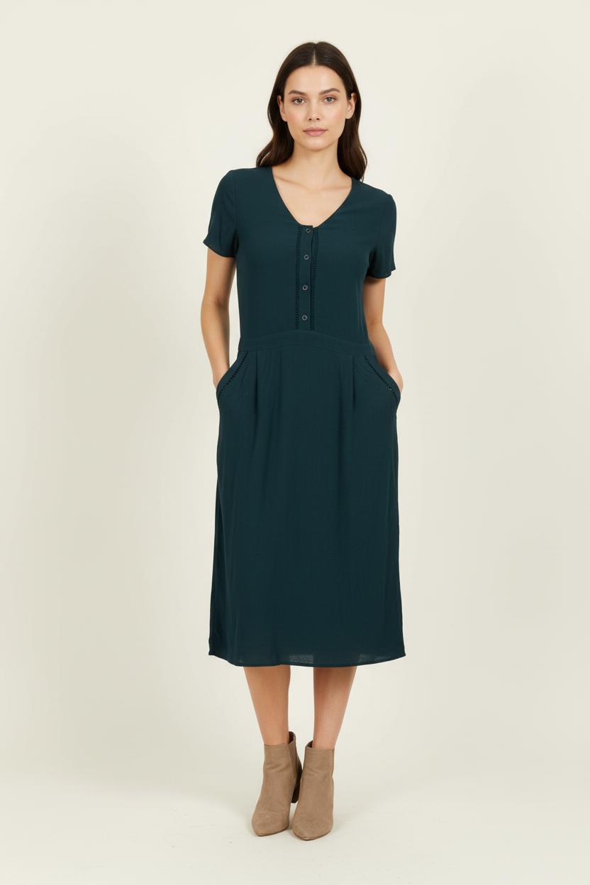 Robe Courte Verte - Taille S/36 de la marque I.Code | PARAD97010 - Vendu par Paradigme - Image 1